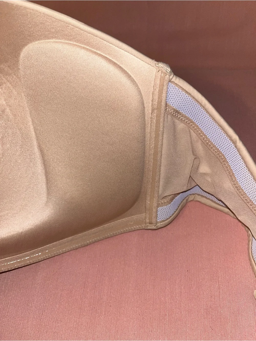 Strapless Nude Seamless Strapless Bra Delmira 42F NWT